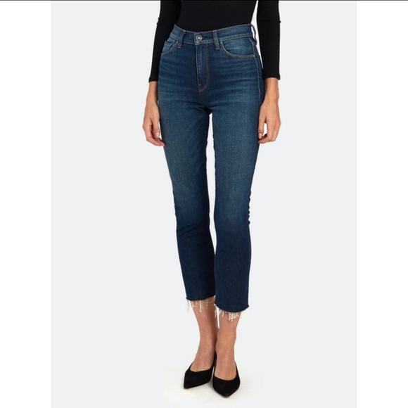 Hudson Holly High Rise Straight Crop Jeans - Size 25 - Picture 1 of 11